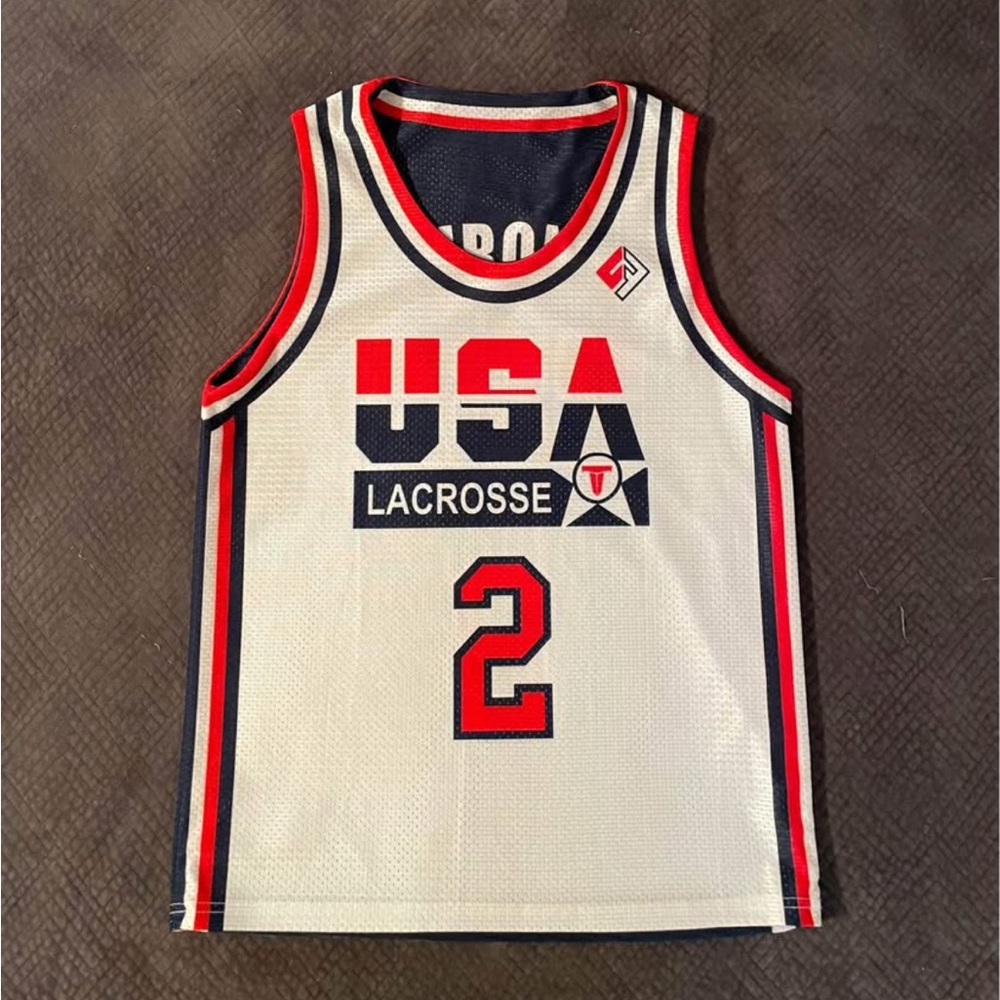 USA Lacrosse Jersey - White and Red